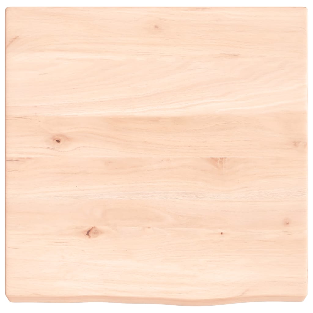 kezeletlen tömör tölgyfa fali polc 40x40x(2-4) cm