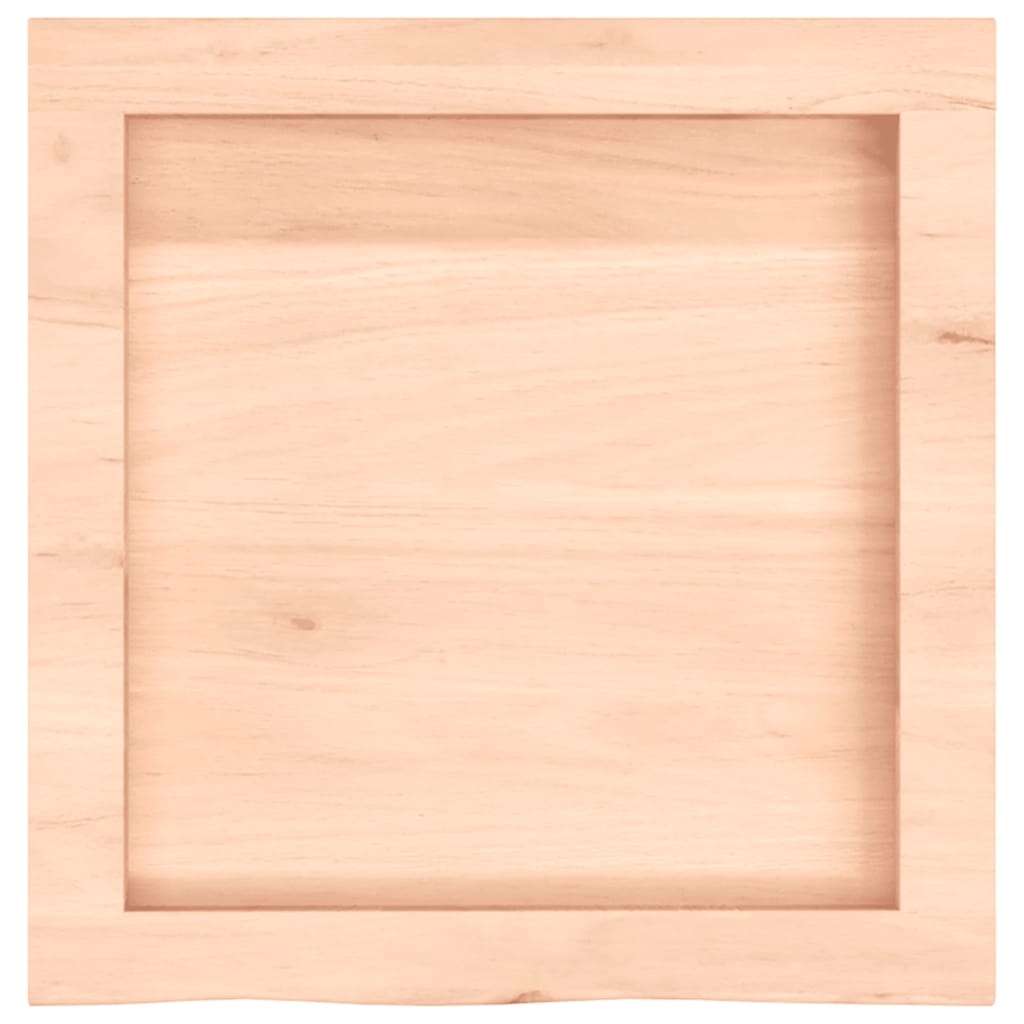 kezeletlen tömör tölgyfa fali polc 40x40x(2-6) cm