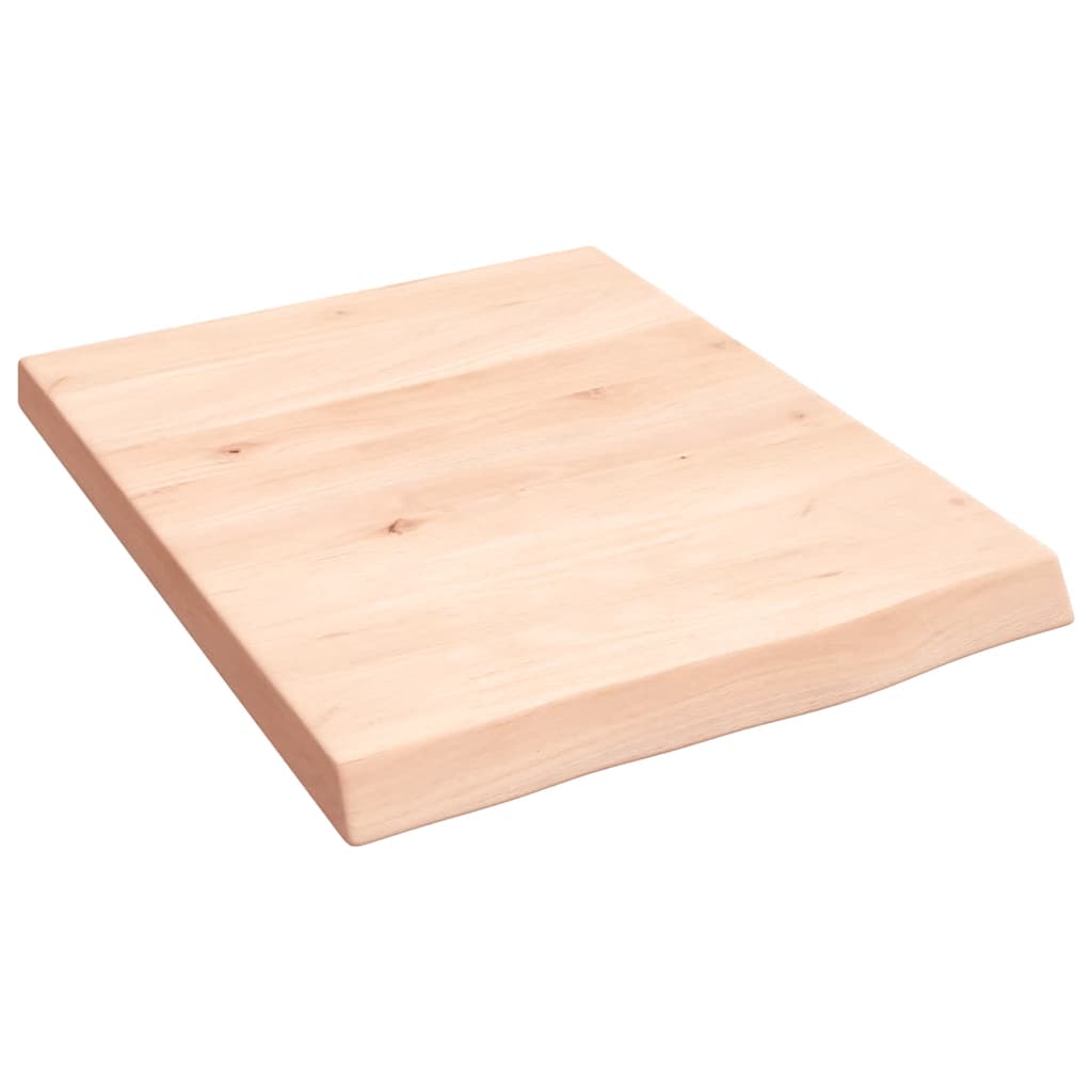 kezeletlen tömör tölgyfa fali polc 40x50x(2-4) cm