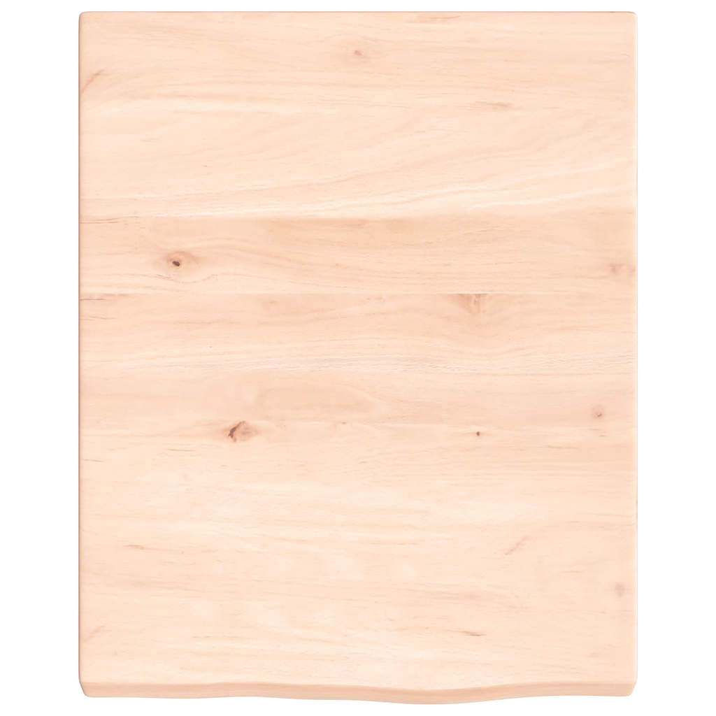 kezeletlen tömör tölgyfa fali polc 40x50x(2-4) cm