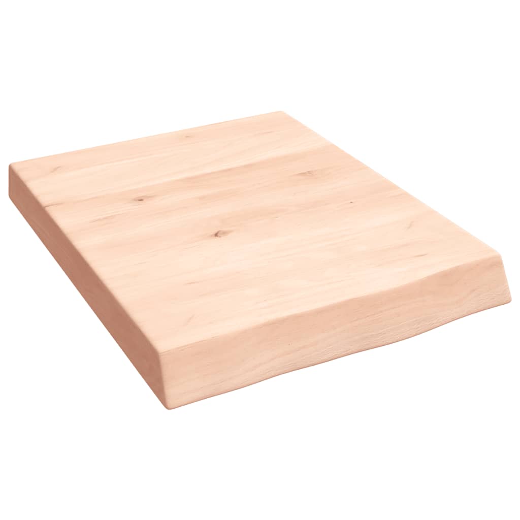 kezeletlen tömör tölgyfa fali polc 40x50x(2-6) cm
