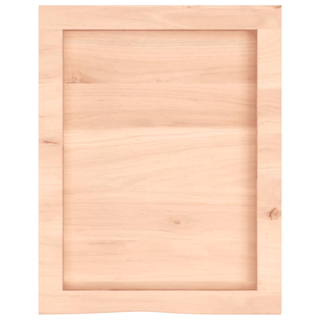 kezeletlen tömör tölgyfa fali polc 40x50x(2-6) cm