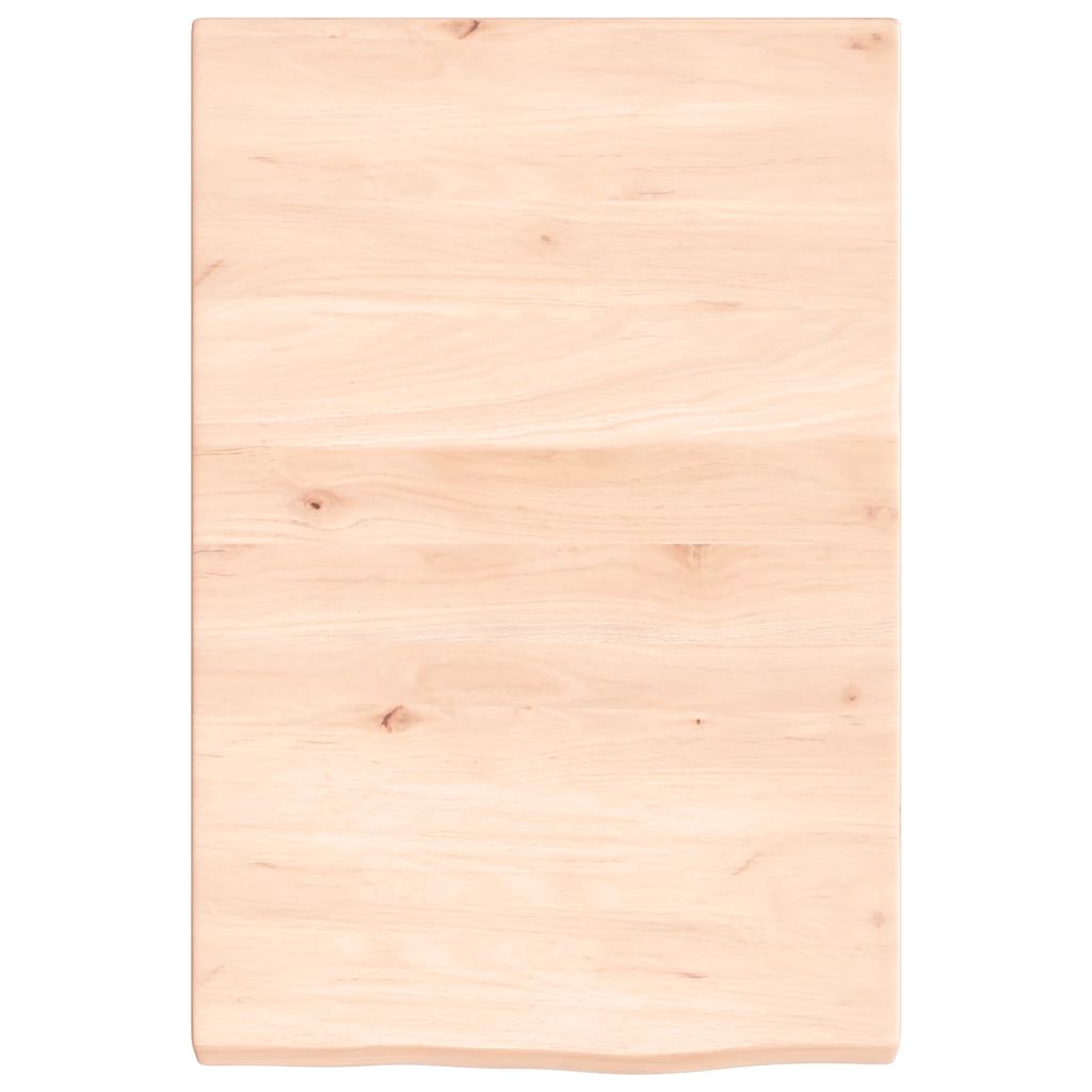 kezeletlen tömör tölgyfa fali polc 40x60x(2-4) cm