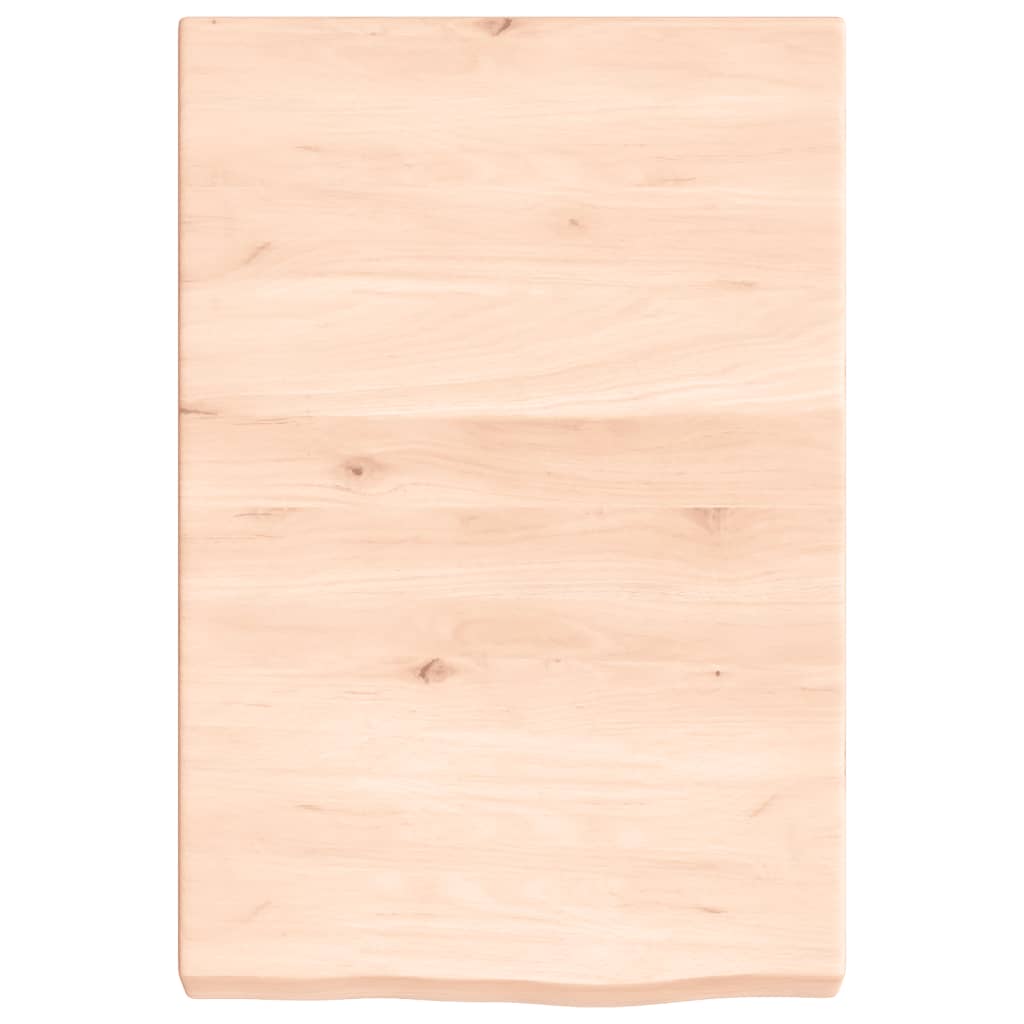 kezeletlen tömör tölgyfa fali polc 40x60x(2-6) cm