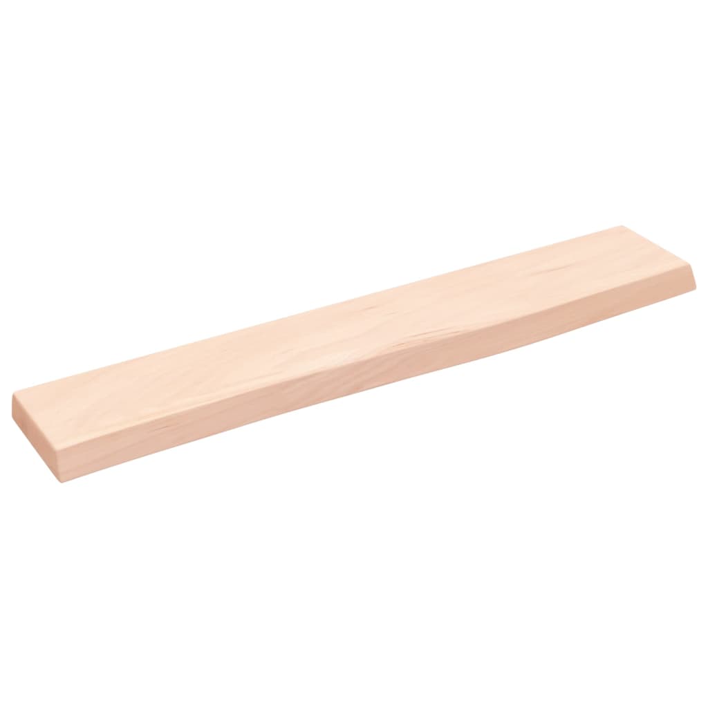 kezeletlen tömör tölgyfa fali polc 60x10x2 cm