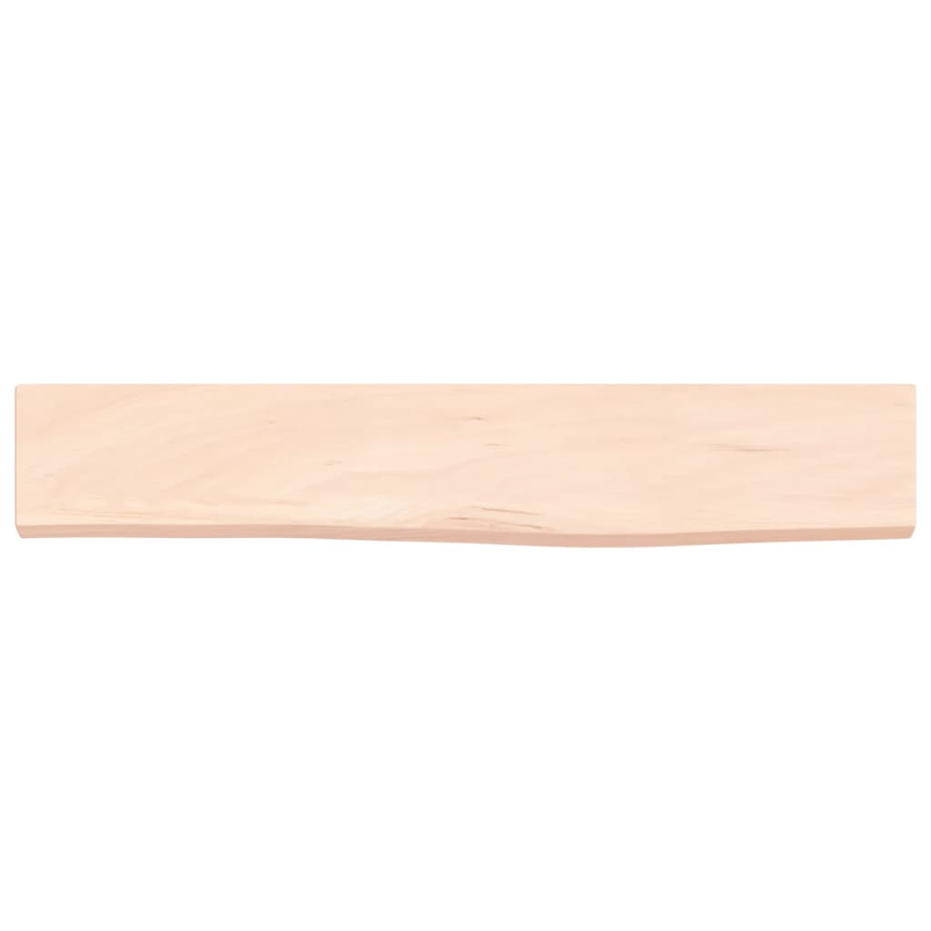 kezeletlen tömör tölgyfa fali polc 60x10x2 cm