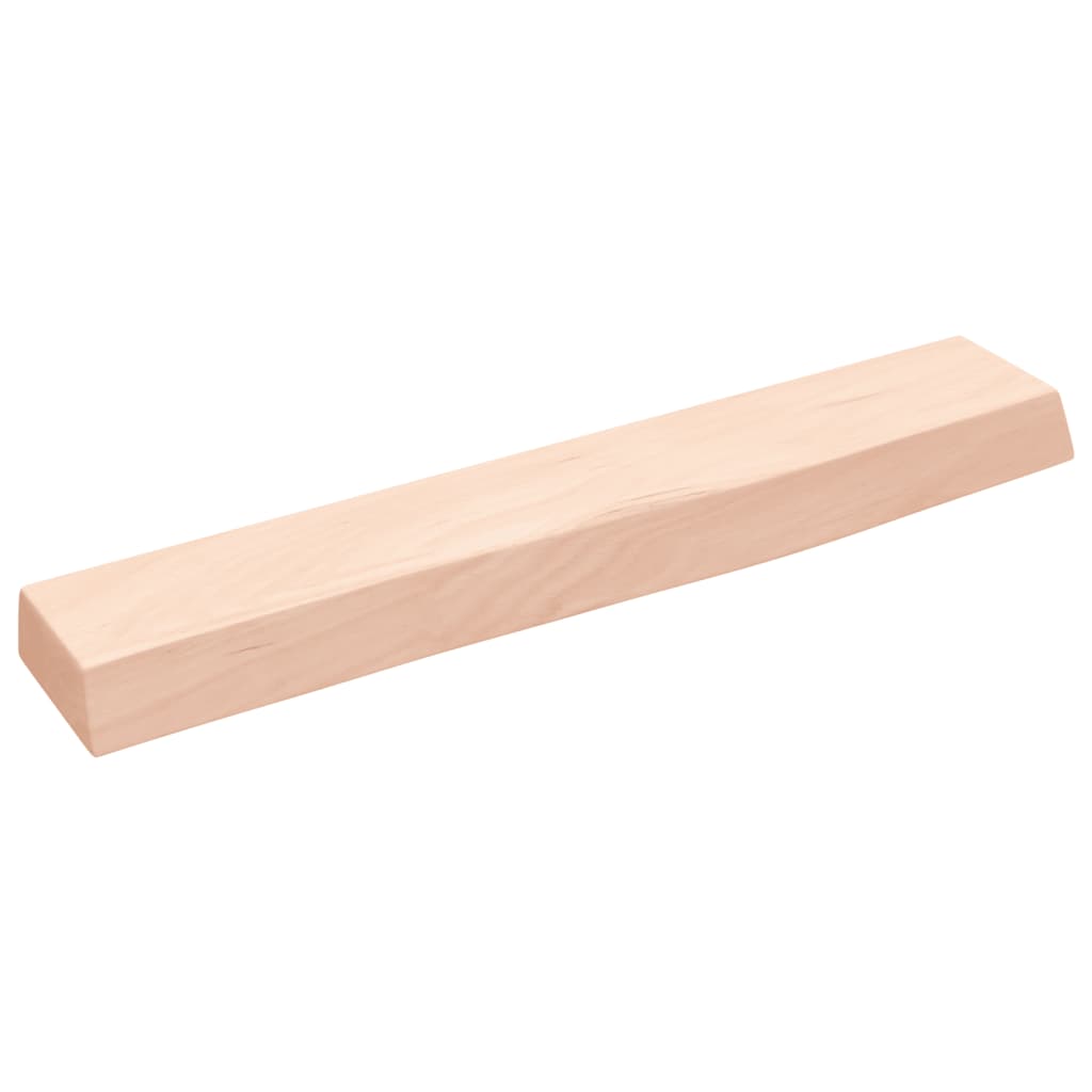 kezeletlen tömör tölgyfa fali polc 60x10x4 cm