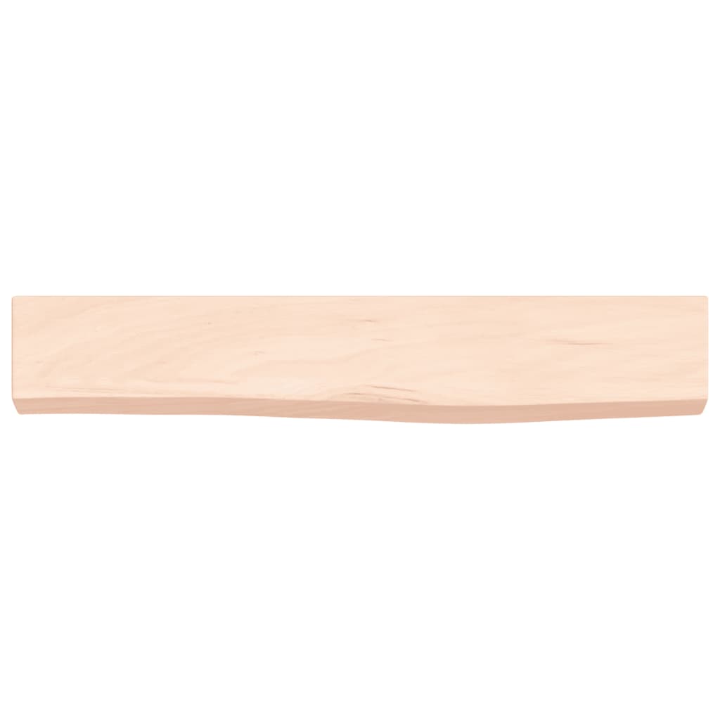 kezeletlen tömör tölgyfa fali polc 60x10x4 cm