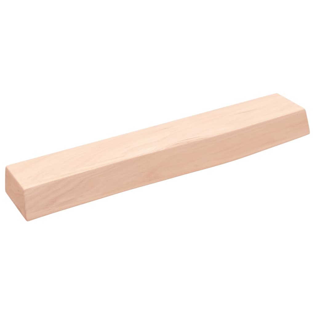 kezeletlen tömör tölgyfa fali polc 60x10x6 cm