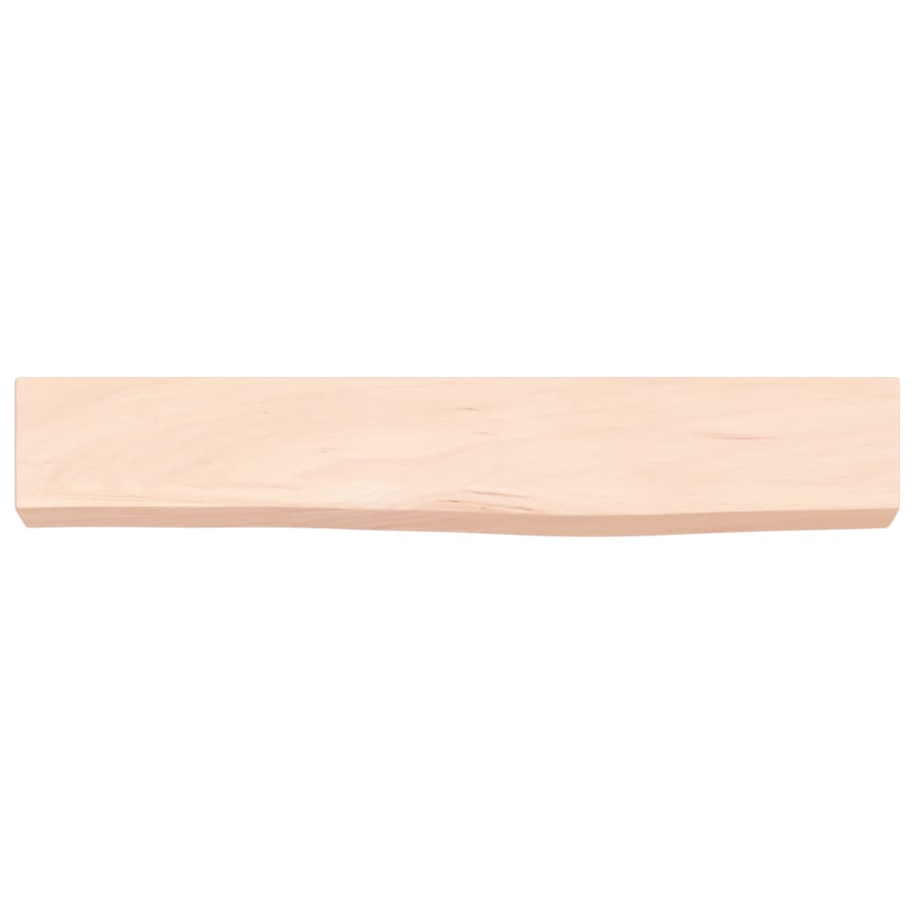 kezeletlen tömör tölgyfa fali polc 60x10x6 cm