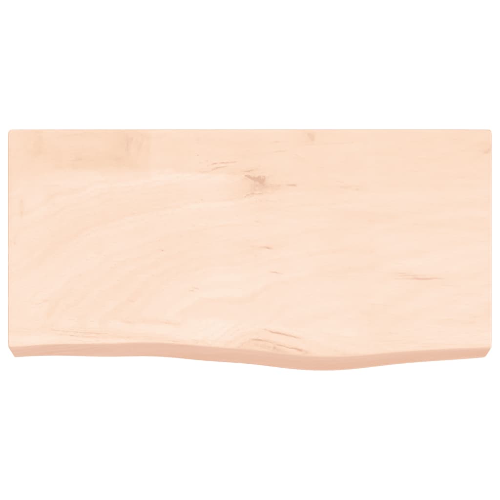 kezeletlen tömör tölgyfa fali polc 60x30x(2-6) cm
