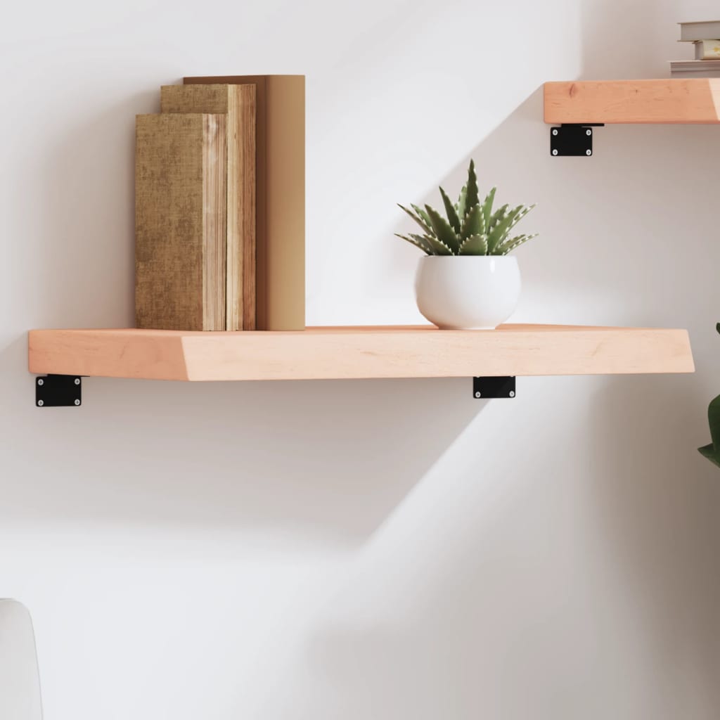 kezeletlen tömör tölgyfa fali polc 60x30x(2-6) cm