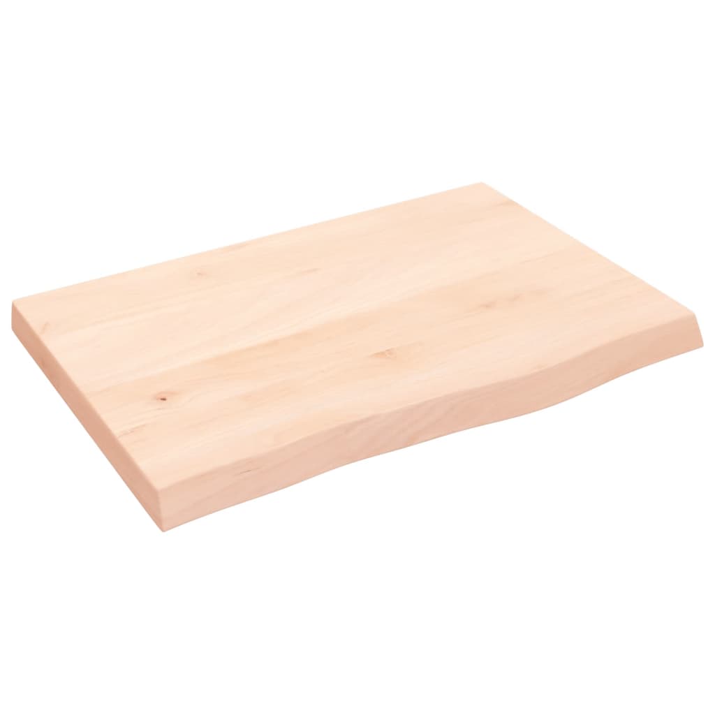 kezeletlen tömör tölgyfa fali polc 60x40x(2-4) cm