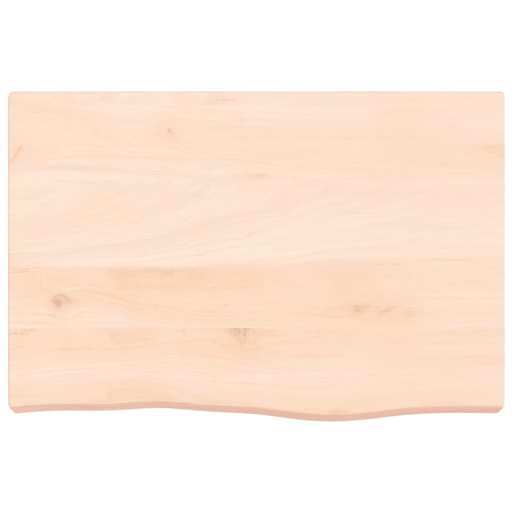 kezeletlen tömör tölgyfa fali polc 60x40x(2-6) cm