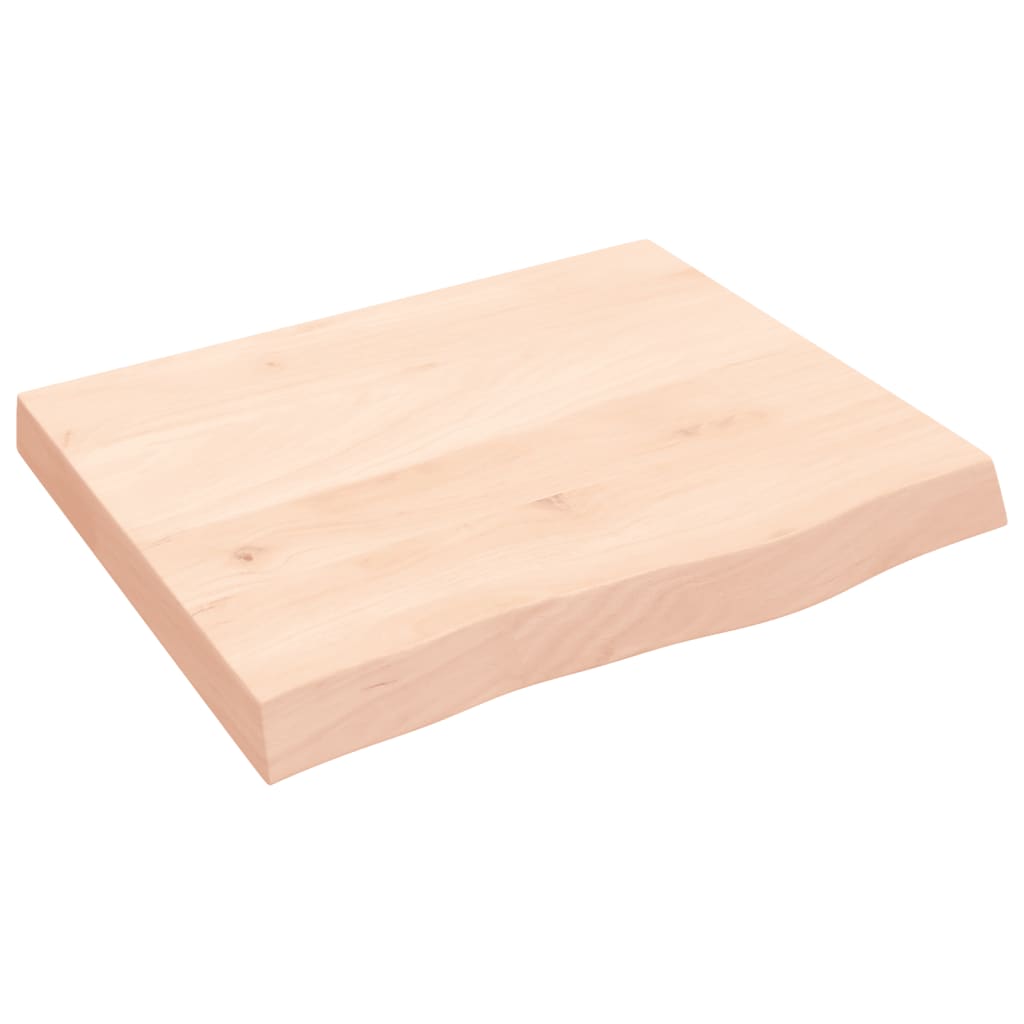 kezeletlen tömör tölgyfa fali polc 60x50x(2-6) cm