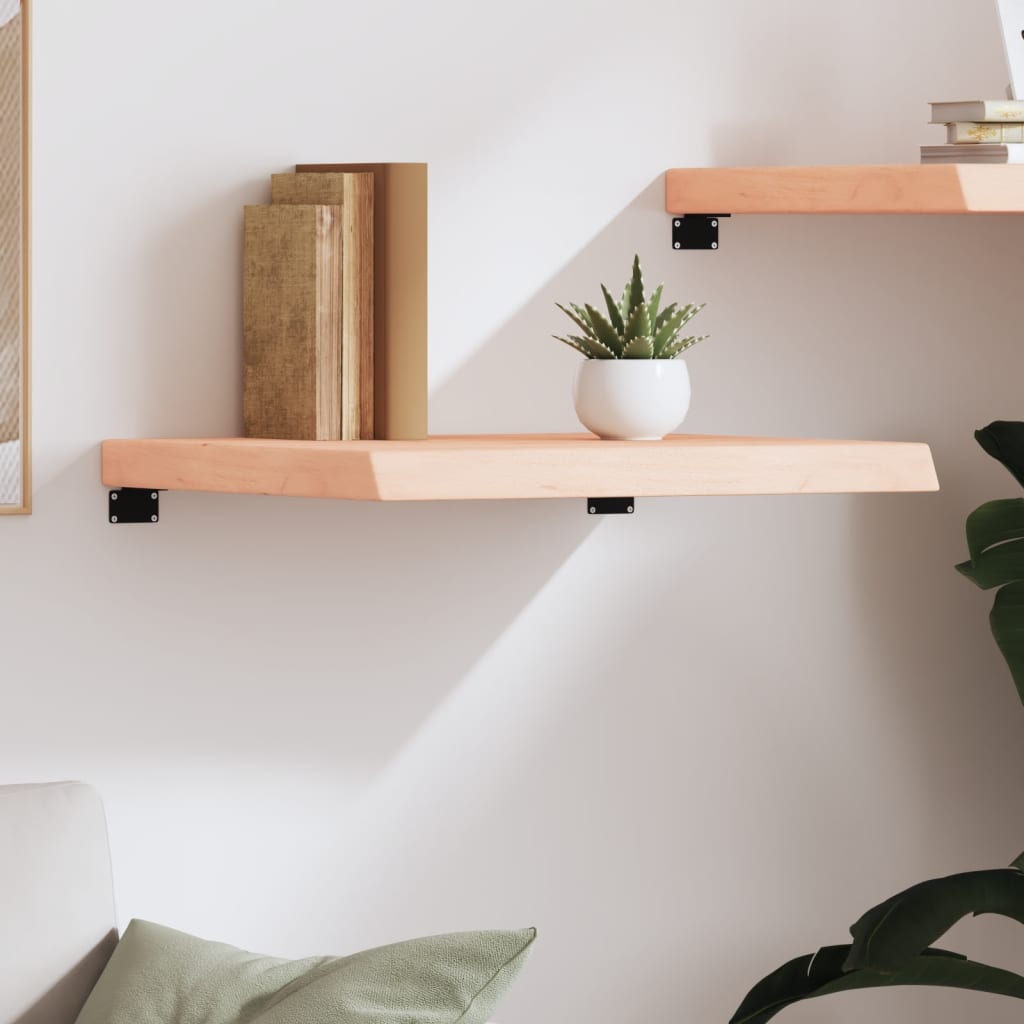 kezeletlen tömör tölgyfa fali polc 60x50x(2-6) cm