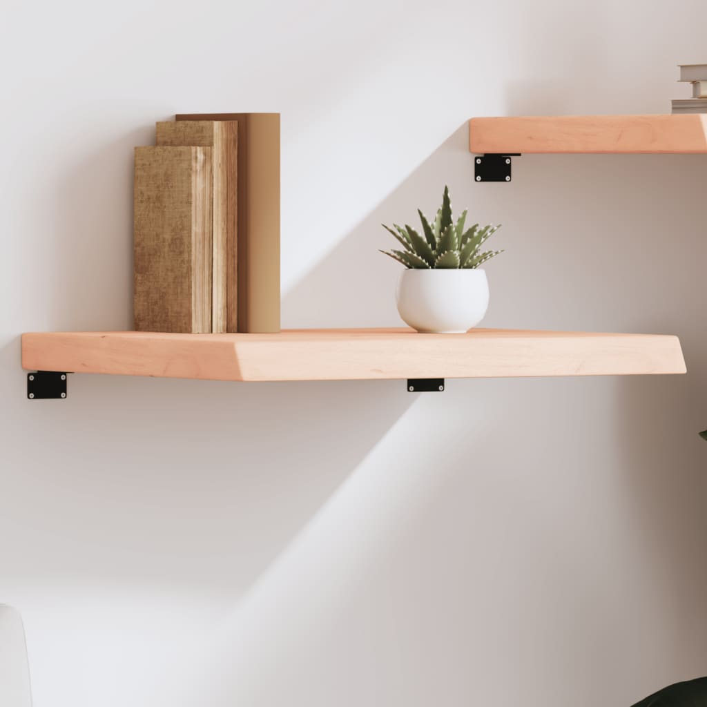 kezeletlen tömör tölgyfa fali polc 60x60x(2-6) cm