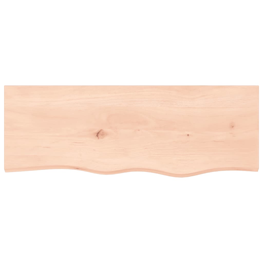 kezeletlen tömör tölgyfa fali polc 80x30x(2-6) cm