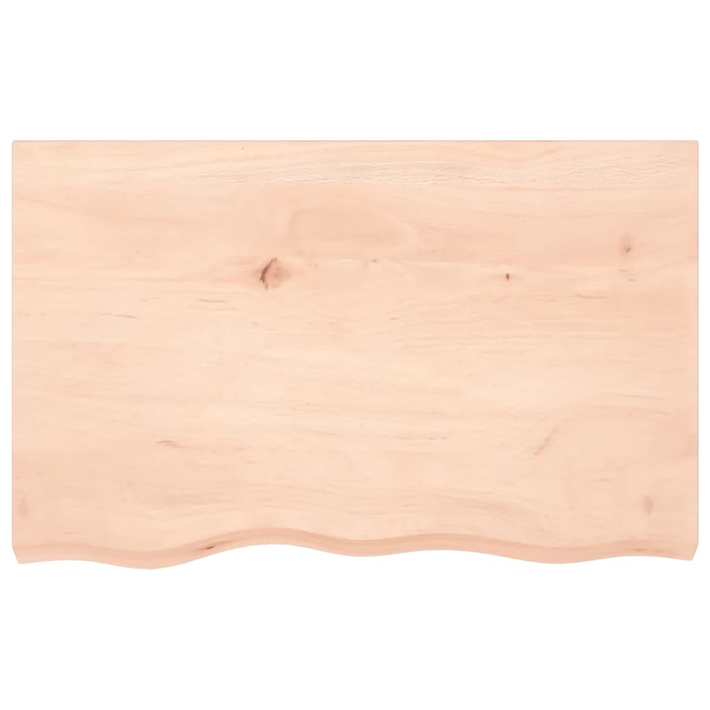 kezeletlen tömör tölgyfa fali polc 80x50x(2-4) cm