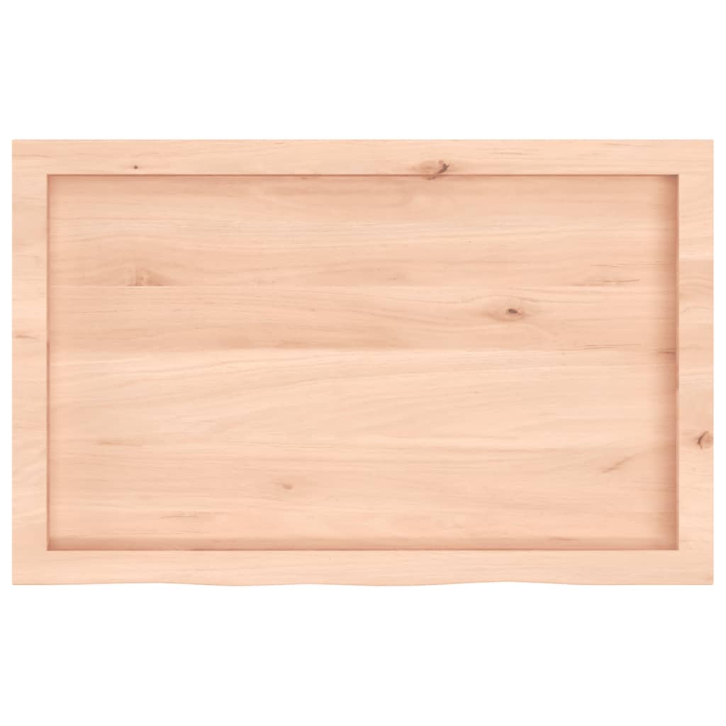 kezeletlen tömör tölgyfa fali polc 80x50x(2-4) cm