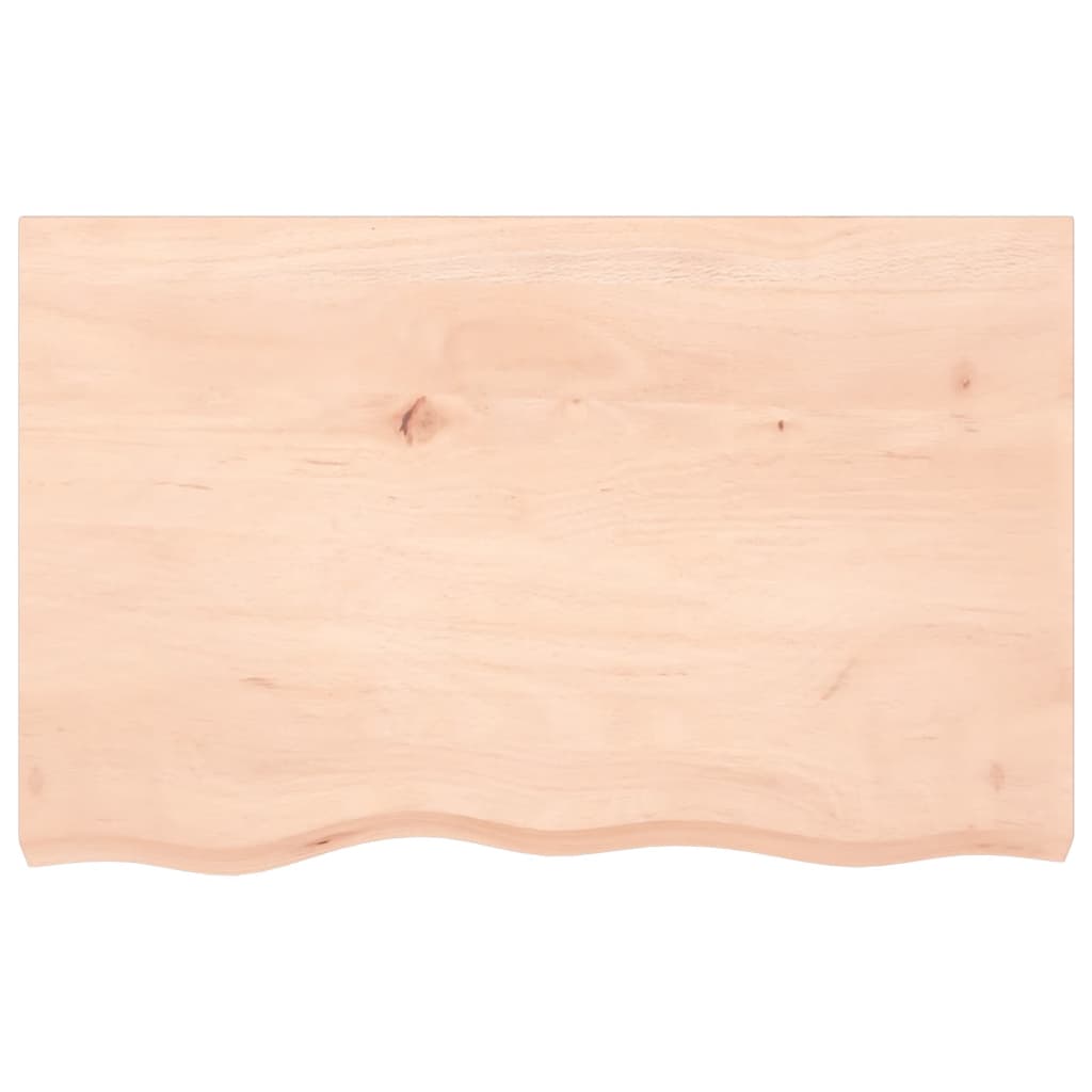 kezeletlen tömör tölgyfa fali polc 80x50x(2-6) cm