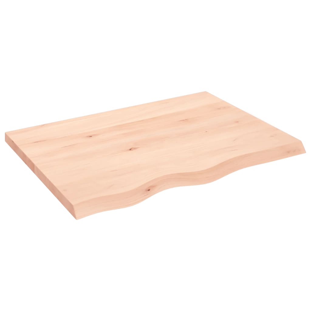 kezeletlen tömör tölgyfa fali polc 80x60x(2-4) cm