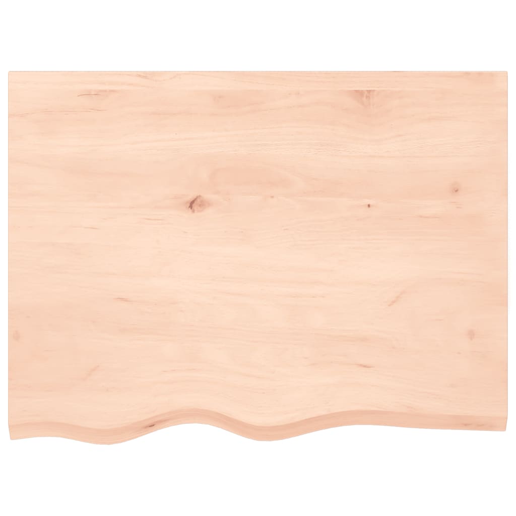 kezeletlen tömör tölgyfa fali polc 80x60x(2-4) cm