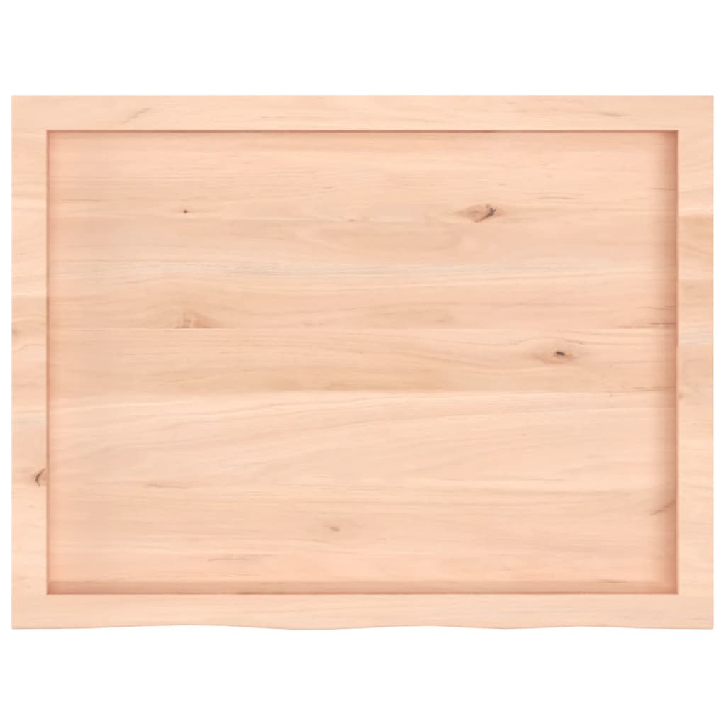 kezeletlen tömör tölgyfa fali polc 80x60x(2-4) cm