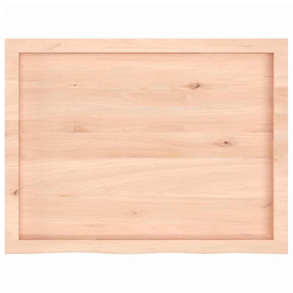 kezeletlen tömör tölgyfa fali polc 80x60x(2-6) cm