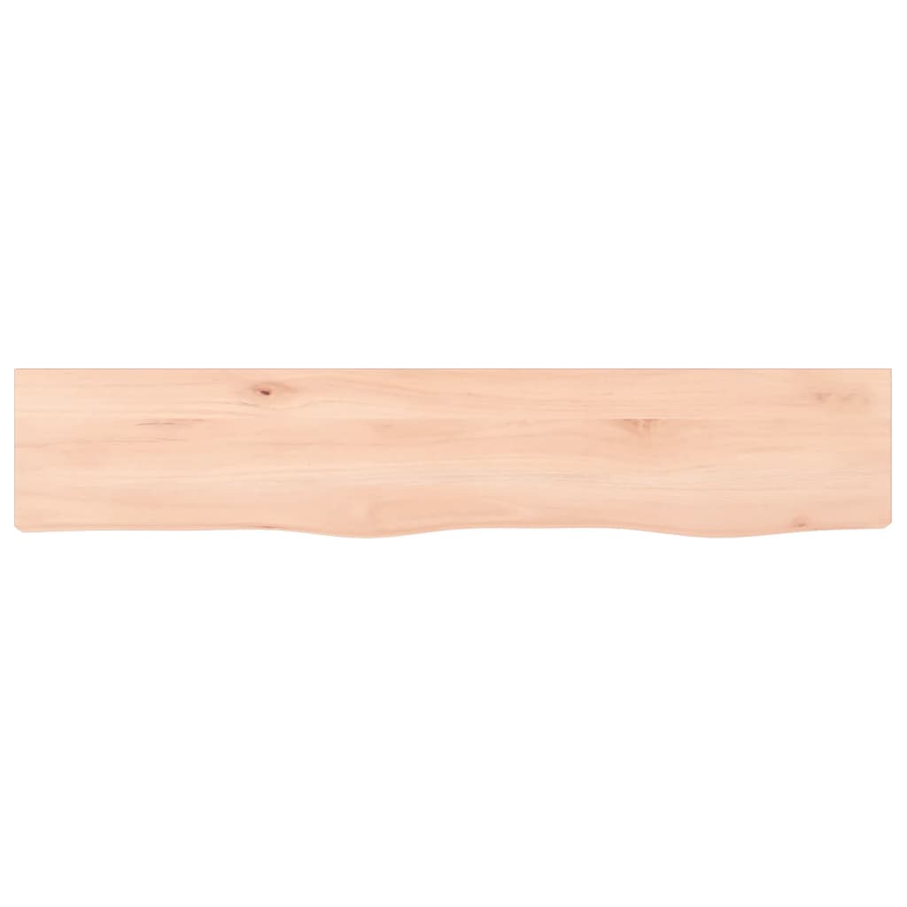 kezeletlen tömör tölgyfa fali polc 100x20x2 cm