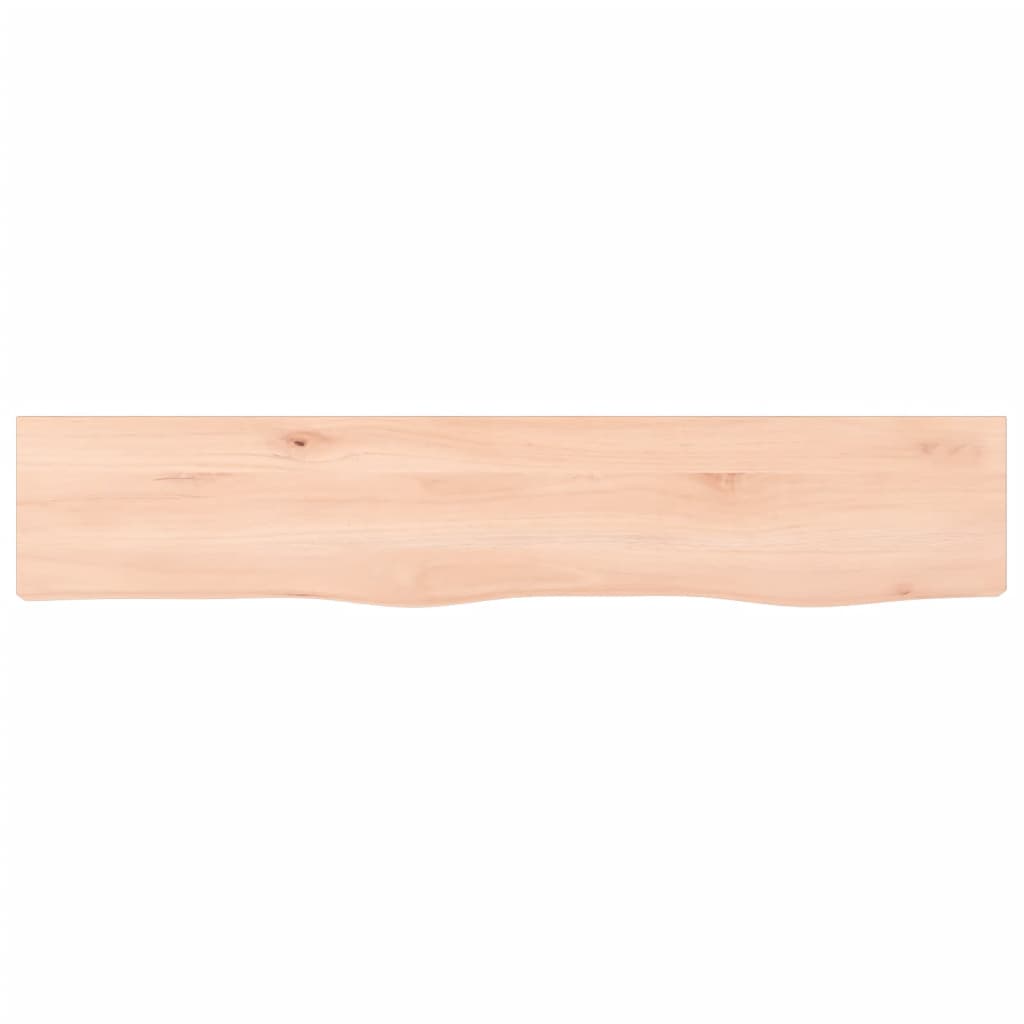 kezeletlen tömör tölgyfa fali polc 100x20x4 cm