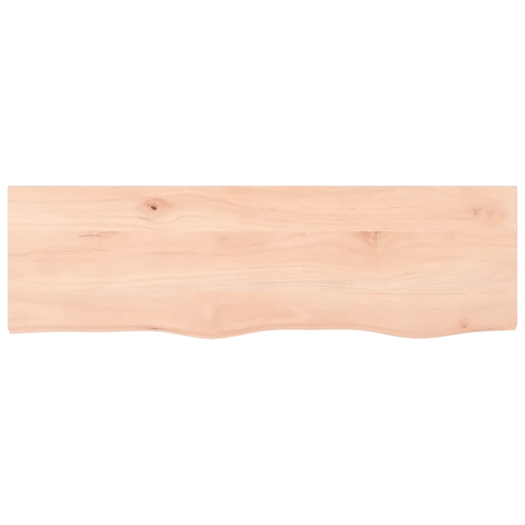 kezeletlen tömör tölgyfa fali polc 100x30x2 cm