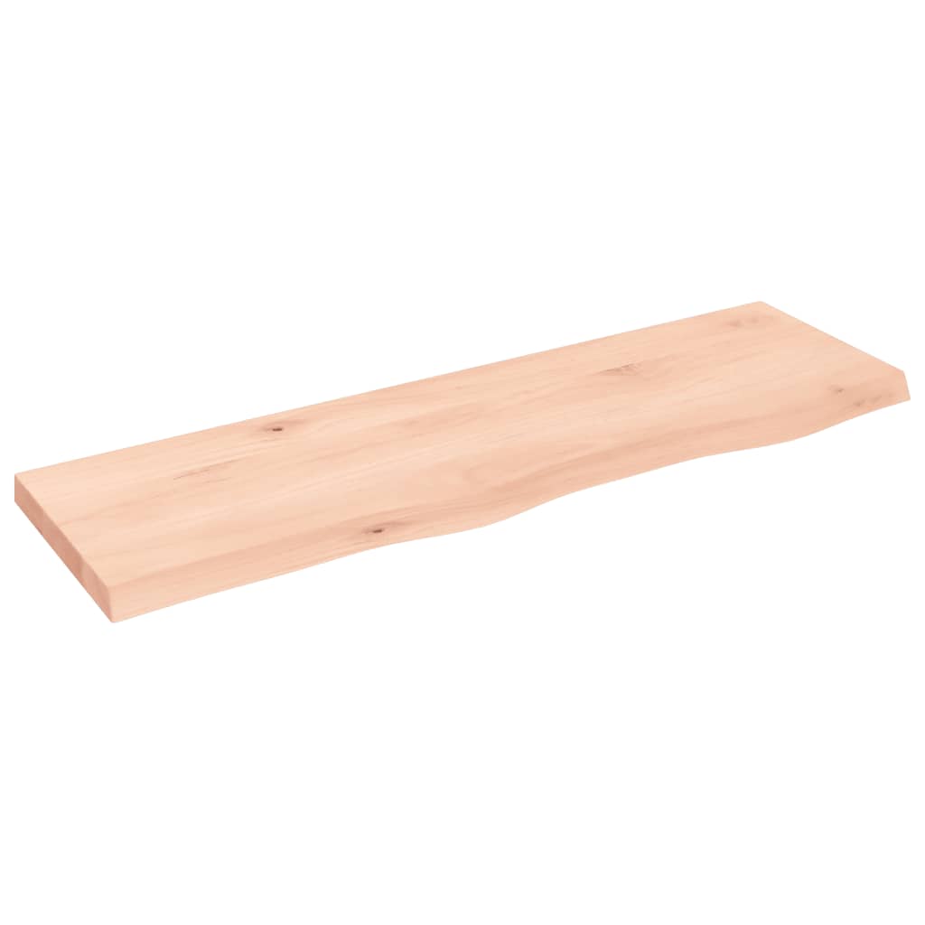 kezeletlen tömör tölgyfa fali polc 100x30x(2-4) cm