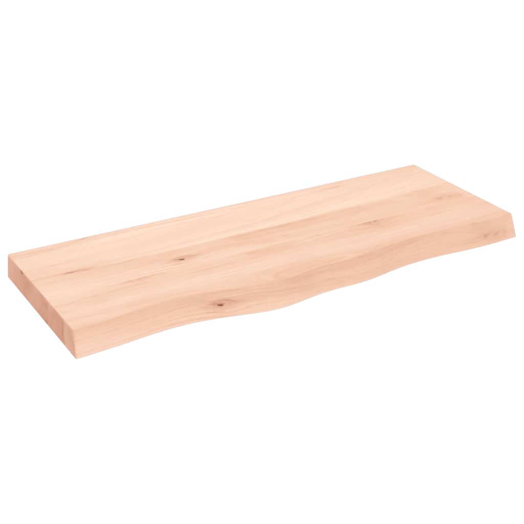 kezeletlen tömör tölgyfa fali polc 100x40x(2-6) cm