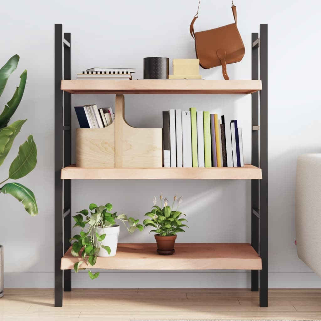kezeletlen tömör tölgyfa fali polc 100x40x(2-6) cm