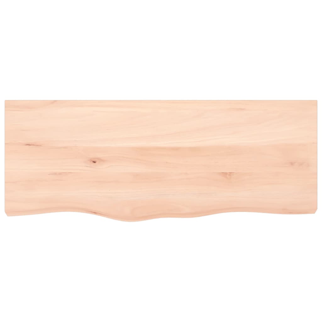 kezeletlen tömör tölgyfa fali polc 100x40x(2-6) cm