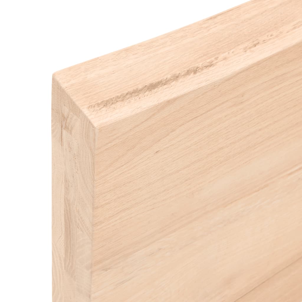 kezeletlen tömör tölgyfa fali polc 100x40x(2-6) cm