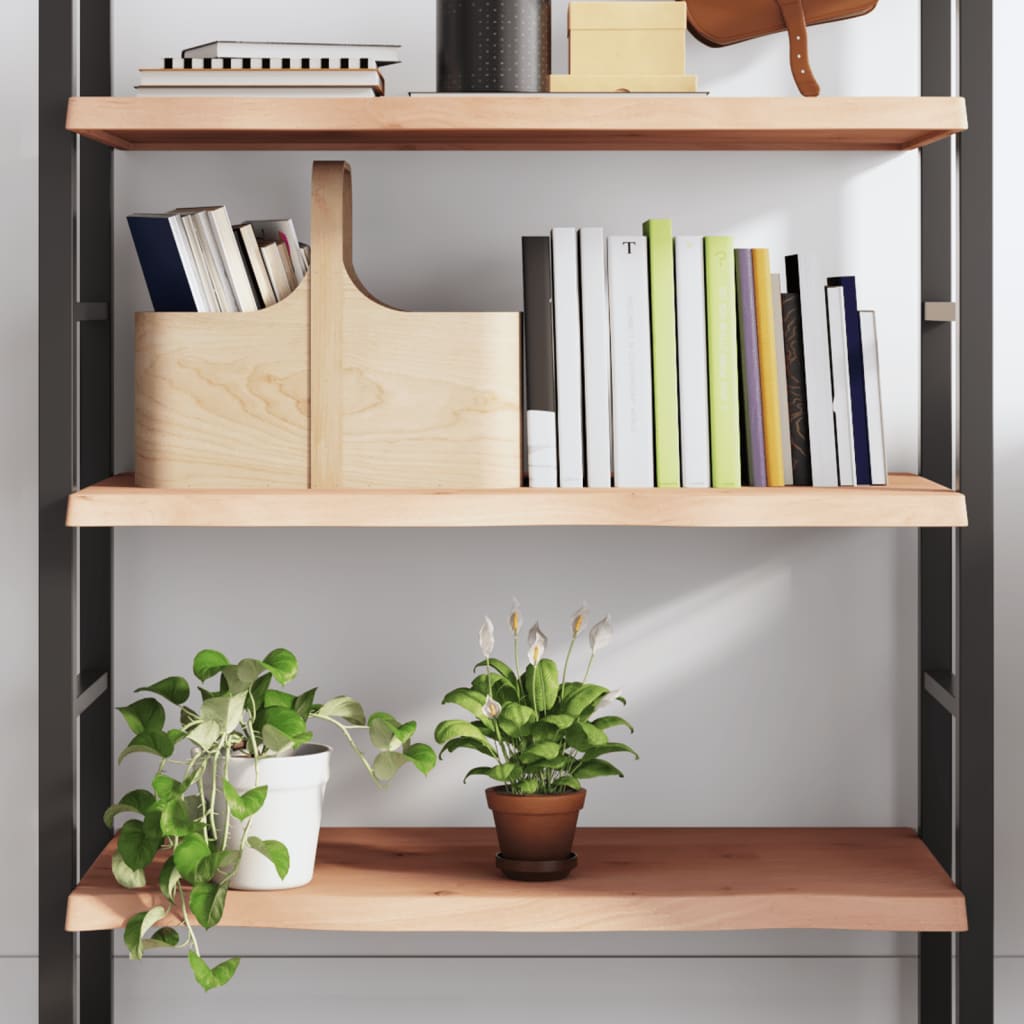 kezeletlen tömör tölgyfa fali polc 100x50x(2-4) cm