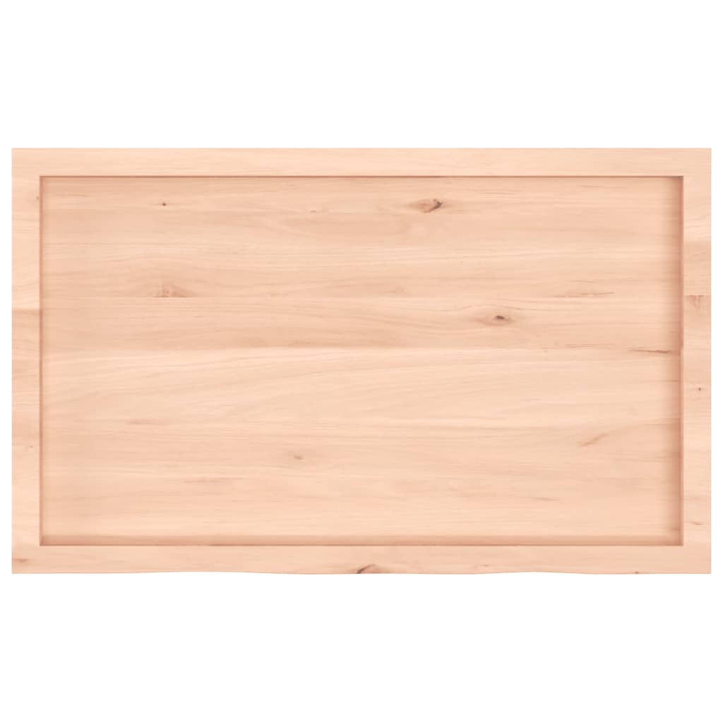 kezeletlen tömör tölgyfa fali polc 100x60x(2-4) cm