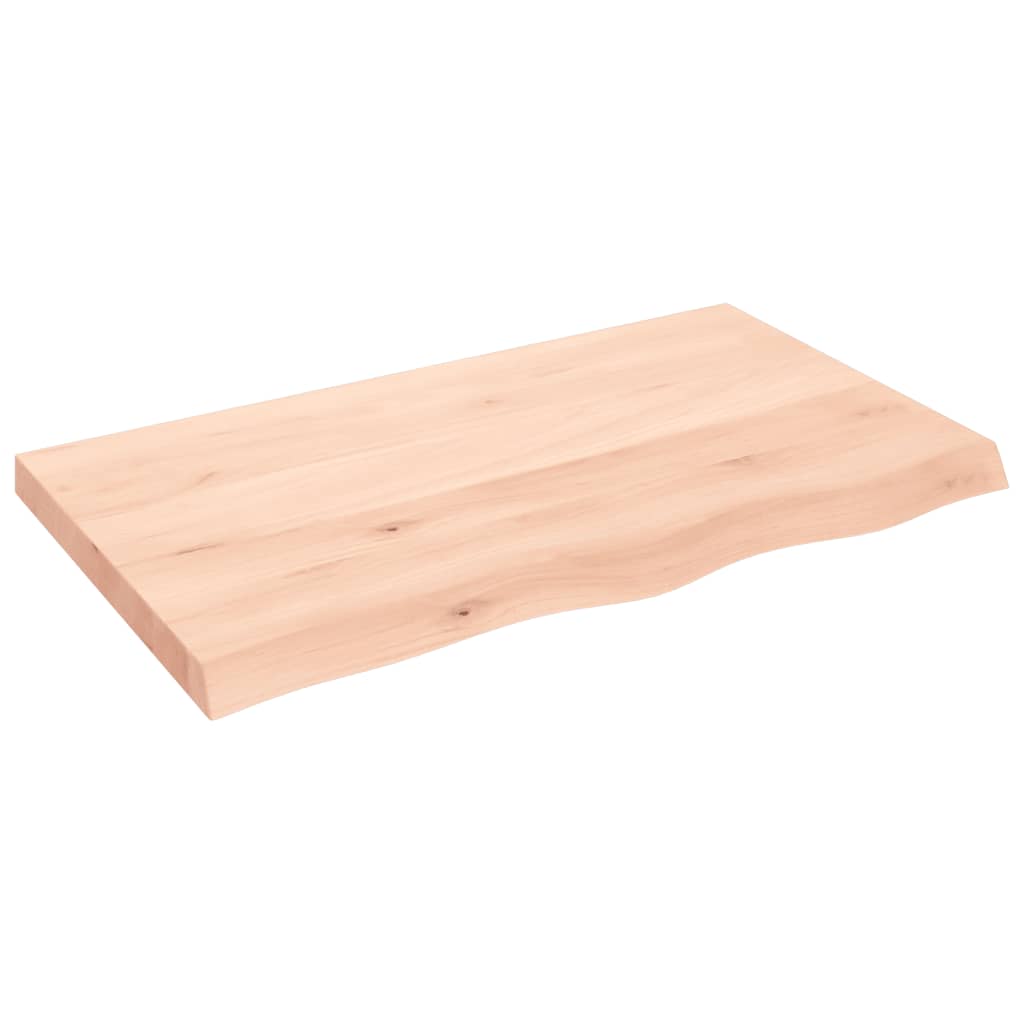 kezeletlen tömör tölgyfa fali polc 100x60x(2-6) cm