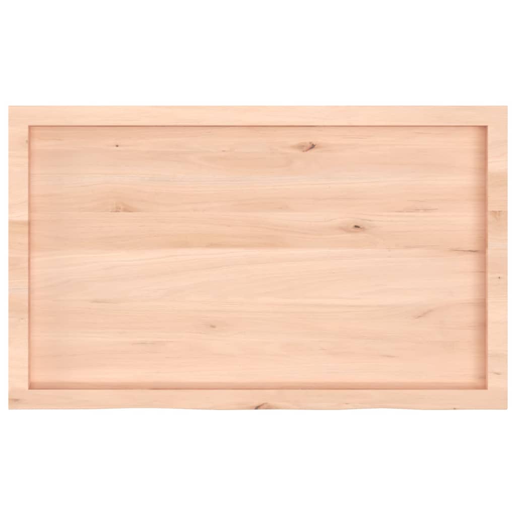 kezeletlen tömör tölgyfa fali polc 100x60x(2-6) cm