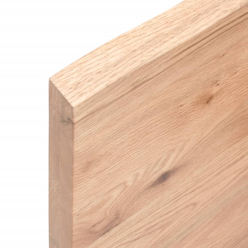 világosbarna kezelt tömör tölgyfa fali polc 60x10x4 cm
