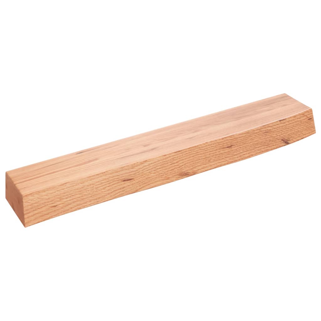 világosbarna kezelt tömör tölgyfa fali polc 60x10x6 cm