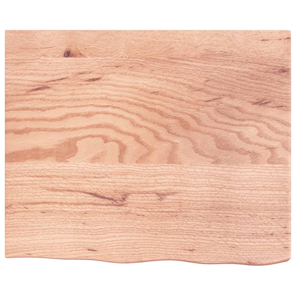 világosbarna kezelt tömör tölgyfa fali polc 60x50x(2-6) cm