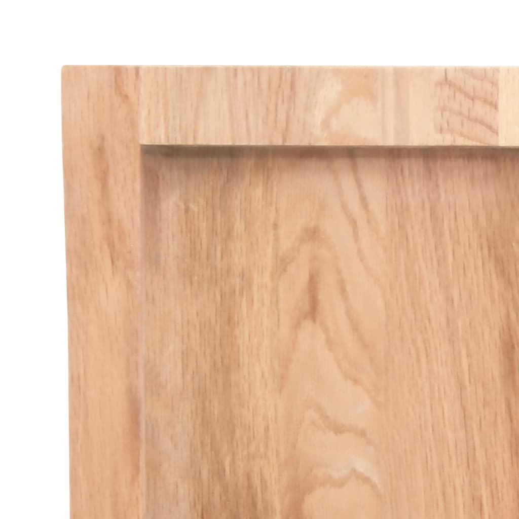 világosbarna kezelt tömör tölgyfa fali polc 60x60x(2-4) cm