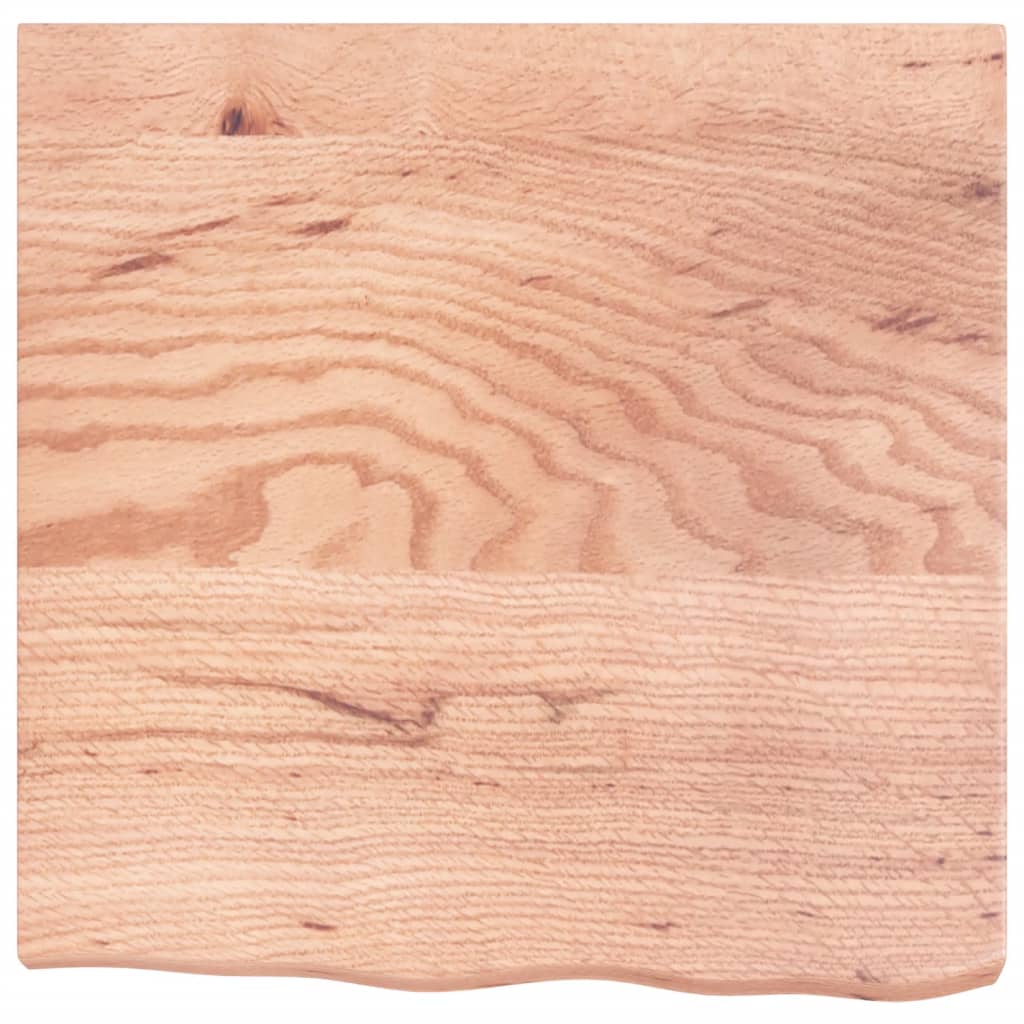 világosbarna kezelt tömör tölgyfa fali polc 60x60x(2-6) cm