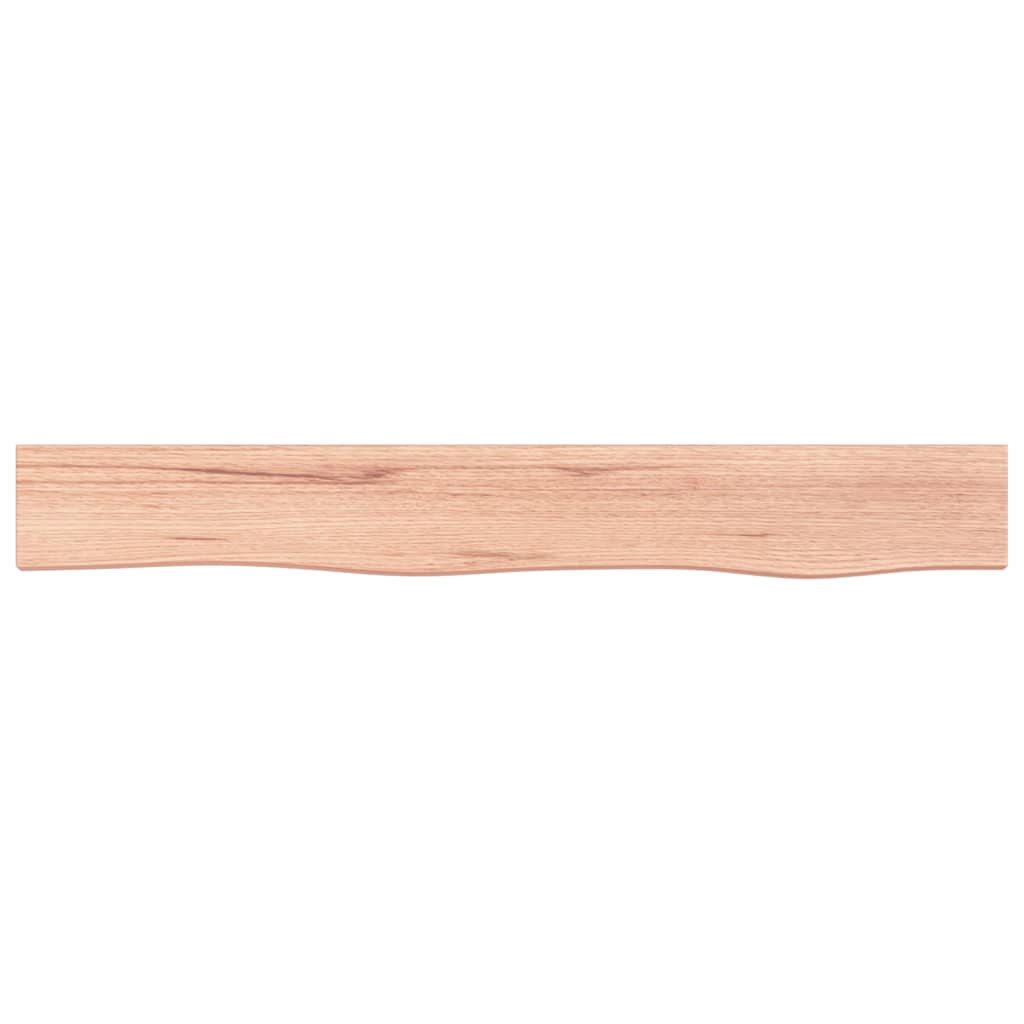 világosbarna kezelt tömör tölgyfa fali polc 80x10x4 cm