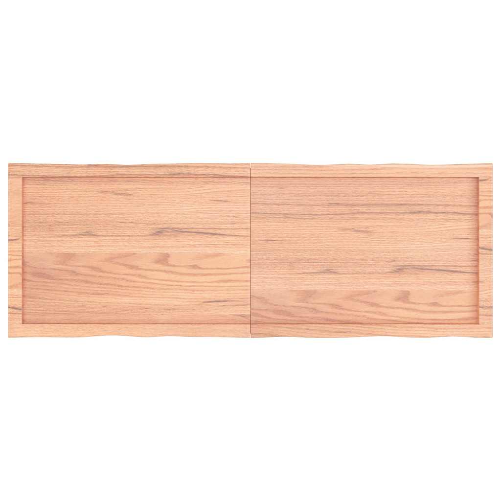 világosbarna kezelt tömör asztallap 140x50x(2-4) cm