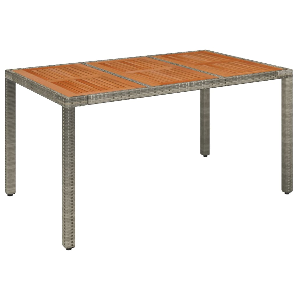 7 részes szürke polyrattan kerti étkezőgarnitúra párnával