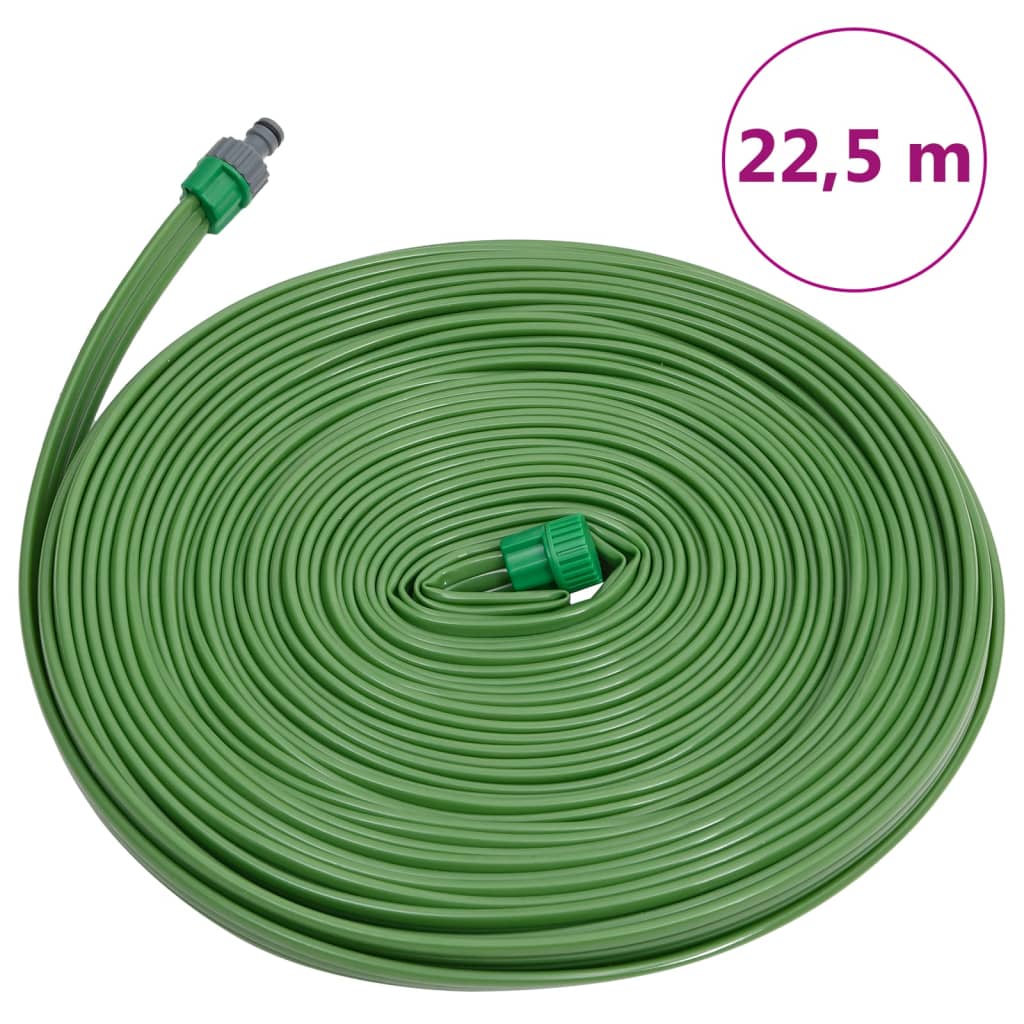 3 csöves zöld PVC locsolótömlő 22,5 m